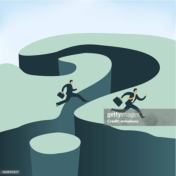 easy problem - man question outside stock illustrations