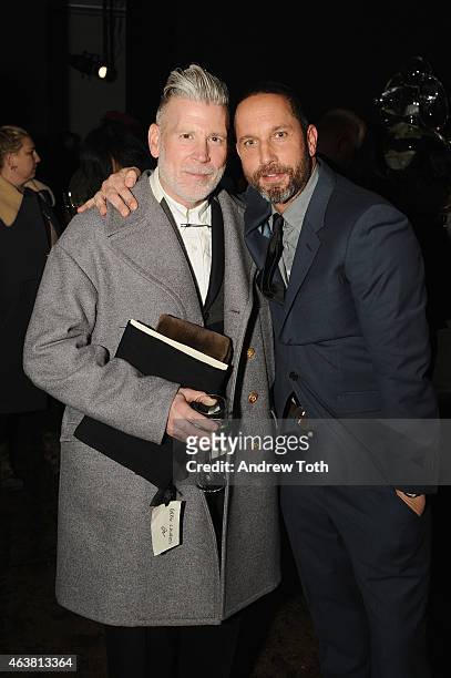 Nick Wooster and Alexis Bittar attend the Alexis Bittar NYFW & 25th Anniversary With Lucite presentation during Mercedes-Benz Fashion Week Fall 2015...