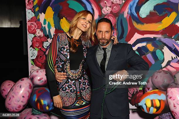 Mary Alice Stephenson and Alexis Bittar attend the Alexis Bittar NYFW & 25th Anniversary With Lucite presentation during Mercedes-Benz Fashion Week...