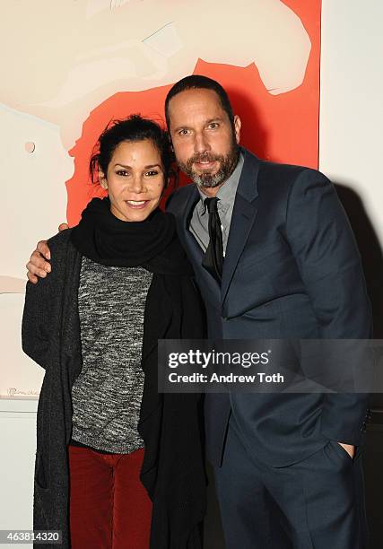 Daphne Rubin-Vega and Alexis Bittar attend the Alexis Bittar NYFW & 25th Anniversary With Lucite presentation during Mercedes-Benz Fashion Week Fall...