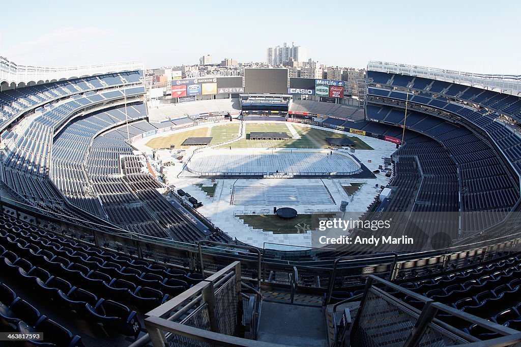 2014 NHL Stadium Series Rink Build Out - New York