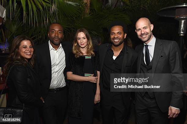 Barneys EVP, marketing and communications, Charlotte Blechman, director Lee Daniels, actors Emily Blunt, Mike Epps and publisher of Vanity Fair Chris...