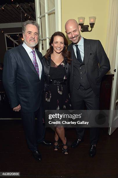 President Raymond Offenheiser, actress Kristin Davis and Publisher of Vanity Fair Chris Mitchell attend VANITY FAIR and Barneys New York Dinner...