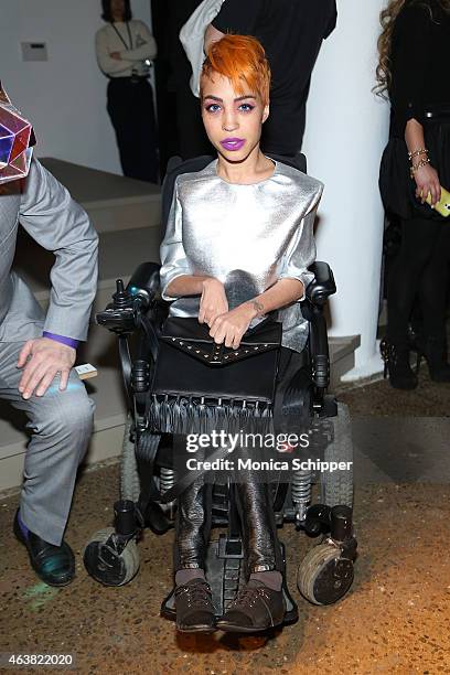 Jillian Mercado attends The Blonds fashion show during MADE Fashion Week Fall 2015 at Milk Studios on February 18, 2015 in New York City.