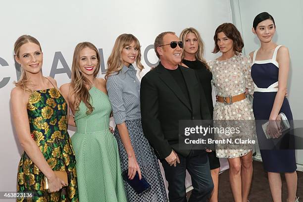 Model Poppy Delevingne, DJ Harley Viera-Newton, model Jessica Hart, fashion designer Michael Kors, model Alexandra Richards, Fashion blogger/stylist...