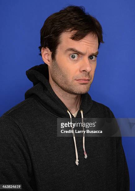 Actor Bill Hader poses for a portrait during the 2014 Sundance Film Festival at the Getty Images Portrait Studio at the Village At The Lift Presented...