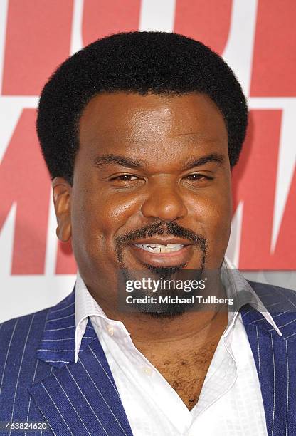 Actor Craig Robinson attends the premiere of Paramount Pictures' "Hot Tub Time Machine 2" at Regency Village Theatre on February 18, 2015 in...
