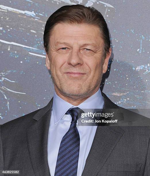 Actor Sean Bean arrives at the Los Angeles Premiere "Jupiter Ascending" at TCL Chinese Theatre on February 2, 2015 in Hollywood, California