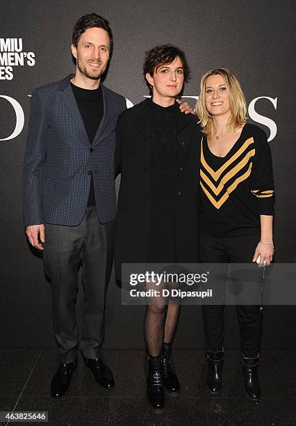 Director Alice Rohrwacher and guests attend the Miu Miu Women's Tales 9th Edition "De Djess" screening on February 18, 2015 in New York City.