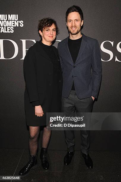 Director Alice Rohrwacher and guest attend the Miu Miu Women's Tales 9th Edition "De Djess" screening on February 18, 2015 in New York City.