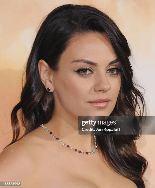 Actress Mila Kunis arrives at the Los Angeles Premiere "Jupiter Ascending" at TCL Chinese Theatre on February 2, 2015 in Hollywood, California