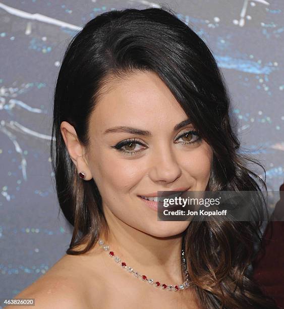 Actress Mila Kunis arrives at the Los Angeles Premiere "Jupiter Ascending" at TCL Chinese Theatre on February 2, 2015 in Hollywood, California