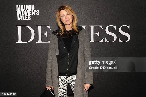 Fashion and lifestyle editor of French Vanity Fair Virginie Mouzat attends the Miu Miu Women's Tales 9th Edition "De Djess" screening on February 18,...