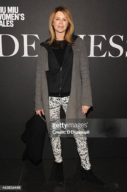 Fashion and lifestyle editor of French Vanity Fair Virginie Mouzat attends the Miu Miu Women's Tales 9th Edition "De Djess" screening on February 18,...