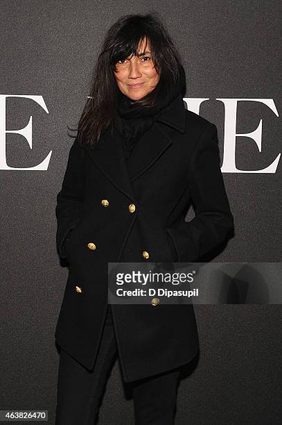 Editor-in-chief of Vogue Paris Emmanuelle Alt attends the Miu Miu Women's Tales 9th Edition "De Djess" screening on February 18, 2015 in New York...