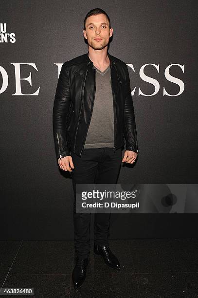 Actor Ed Skrein attends the Miu Miu Women's Tales 9th Edition "De Djess" screening on February 18, 2015 in New York City.