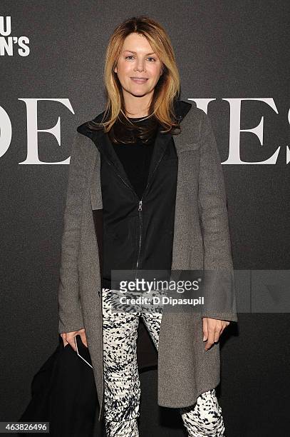 Fashion and lifestyle editor of French Vanity Fair Virginie Mouzat attends the Miu Miu Women's Tales 9th Edition "De Djess" screening on February 18,...
