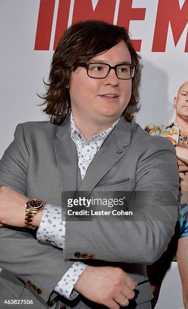 Actor Clark Duke attends the premiere of Paramount Pictures' 'Hot Tub Time Machine 2' at Regency Village Theatre on February 18, 2015 in Westwood,...