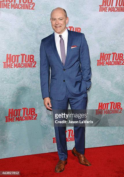Actor Rob Corddry attends the premiere of "Hot Tub Time Machine 2" at Regency Village Theatre on February 18, 2015 in Westwood, California.