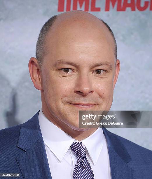 Actor Rob Corddry arrives at the Los Angeles premiere of "Hot Tub Time Machine 2" at Regency Village Theatre on February 18, 2015 in Westwood,...