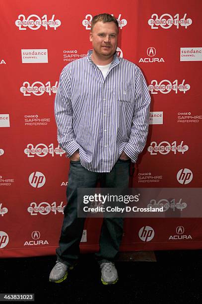 Matt Sandusky attends the "Happy Valley" premiere at The Marc Theatre during the 2014 Sundance Film Festival on January 19, 2014 in Park City, Utah.