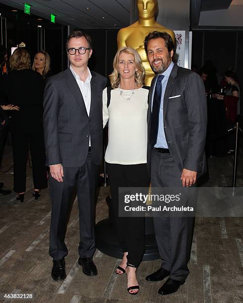 Nominees Keven McAlester, Rory Kennedy and Mark Bailey attend the 87th Annual Academy Awards Oscar week celebration of Docs at The Samuel Goldwyn...