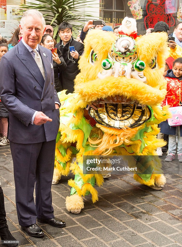 The Prince Of Wales And Duchess Of Cornwall Visit Chinatown To Mark Chinese New Year