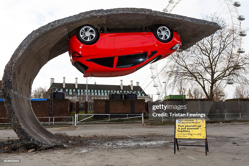 Alex Chinneck For Vauxhall Motors: Pick Yourself Up And Pull Yourself Together