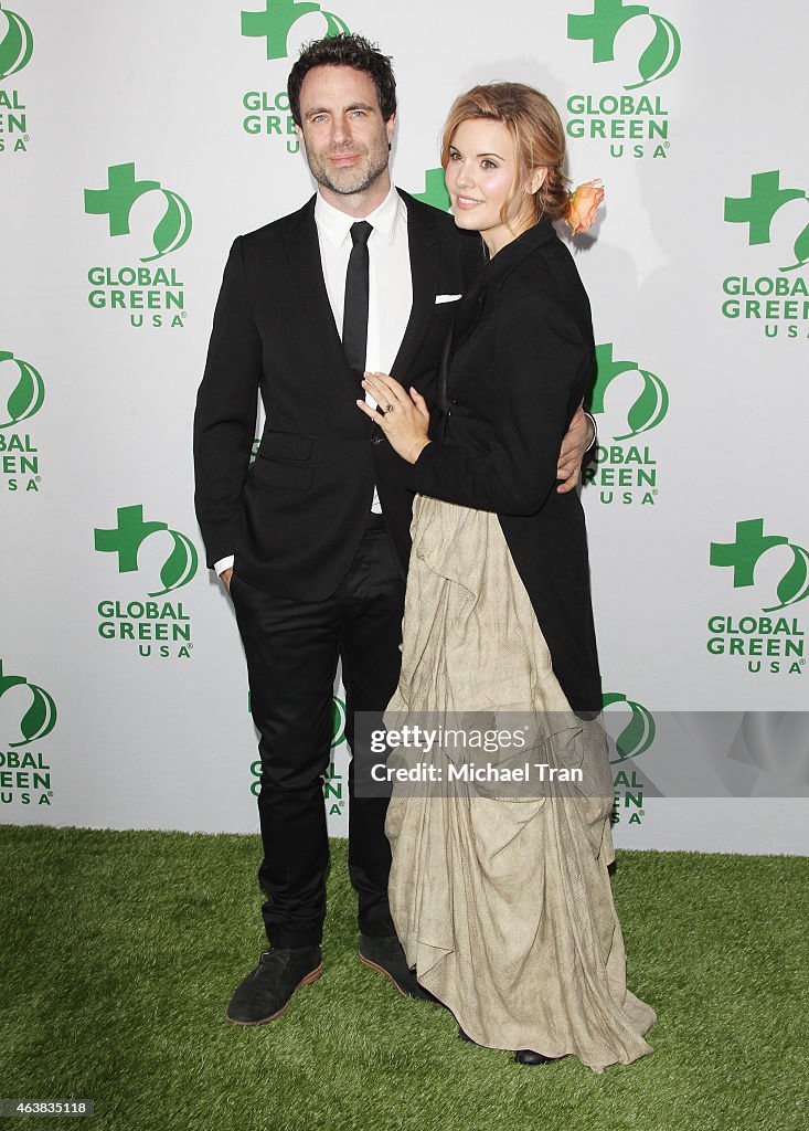 Matthew Cooke and Maggie Grace arrive at Global Green USA's 12th