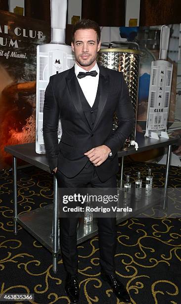 William Levy attends the Miami Club Rum Official Partnership Launch with William Levy at Ritz Carlton South Beach on February 18, 2015 in Miami...