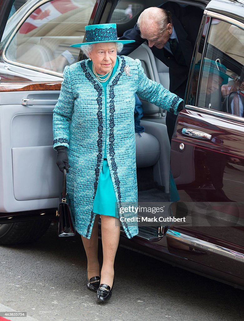 The Queen & Duke Of Edinburgh Officially Reopen Canada House