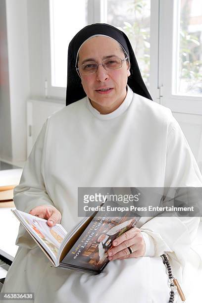 Sister Lucia Caram Presents 'Las Recetas de Sor Lucia Caram' recipe book on February 18, 2015 in Madrid, Spain.