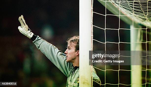 Bradford City goalkeeper Mark Schwarzer in action during a League Division One match against Crystal Palace at Selhurst Park, on February 8 Schwarzer...