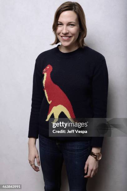 Actress Rebecca Henderson poses for a portrait during the 2014 Sundance Film Festival at the Getty Images Portrait Studio at the Village At The Lift...