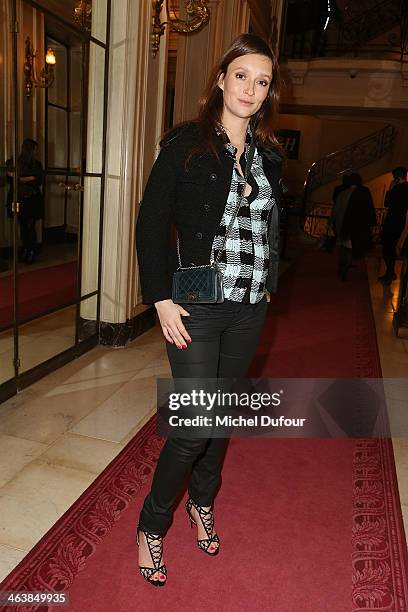 Audrey Marnay attends the Atelier Versace show as part of Paris Fashion Week Haute Couture Spring/Summer 2014 on January 19, 2014 in Paris, France.