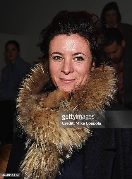 Photographer Garance Dore attends the Ralph Lauren fashion show during Mercedes-Benz Fashion Week Fall 2015 at Skylight Clarkson SQ. On February 19,...