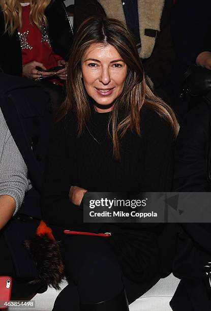 Nina Garcia attends the Ralph Lauren fashion show during Mercedes-Benz Fashion Week Fall 2015 at Skylight Clarkson SQ. On February 19, 2015 in New...