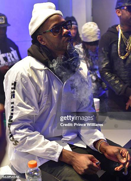 Dnp Chain Rapper 81 Street Execs Studio Unveiling Tru Records Introduction Stock Photos ...