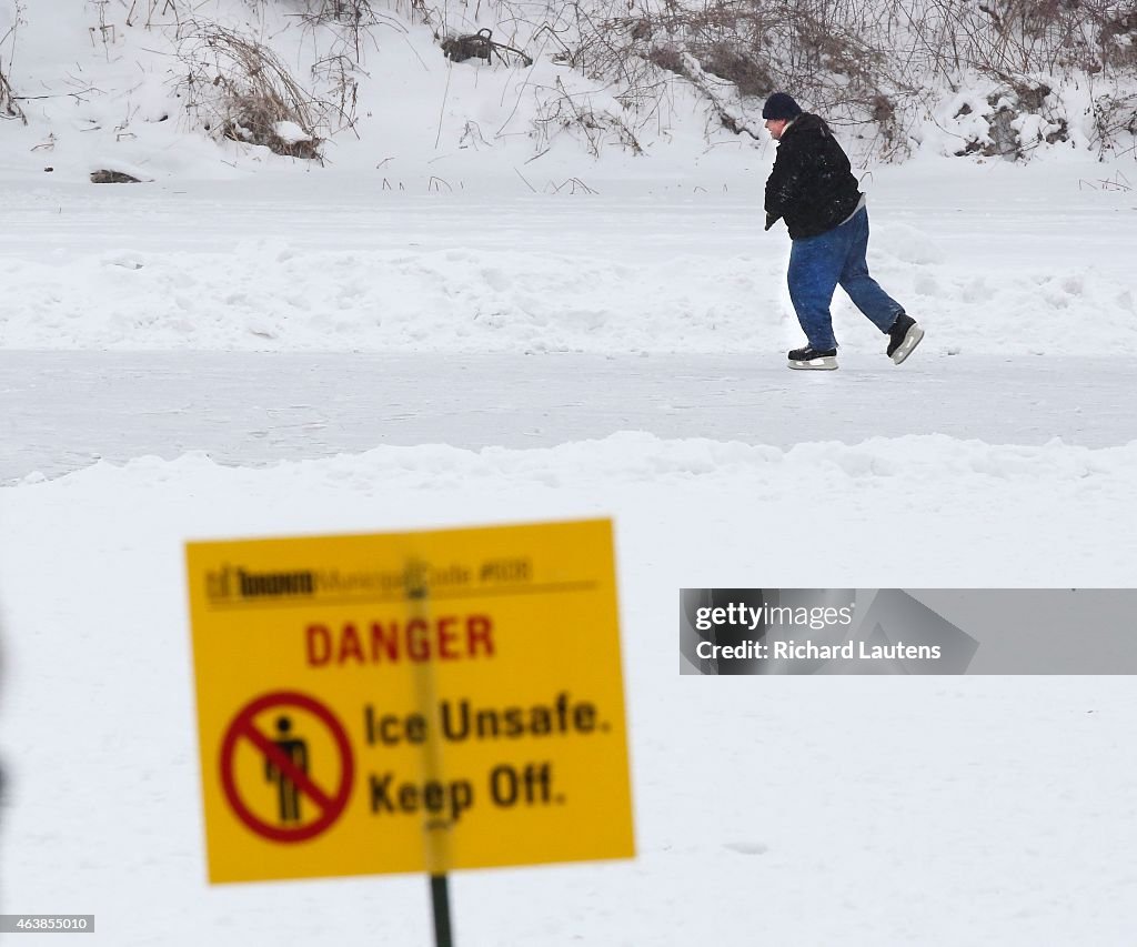 Skating On High Park's Grenadier Pond