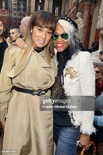 Elaina Watley and Tawn Brodley attend the Lanvin Menswear Fall/Winter 2014-2015 Show as part of Paris Fashion Week on January 19, 2014 in Paris,...