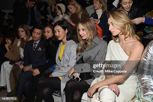 Harley Viera-Newton attends the Ralph Lauren fashion show during Mercedes-Benz Fashion Week Fall 2015 at Skylight Clarkson SQ. On February 19, 2015...