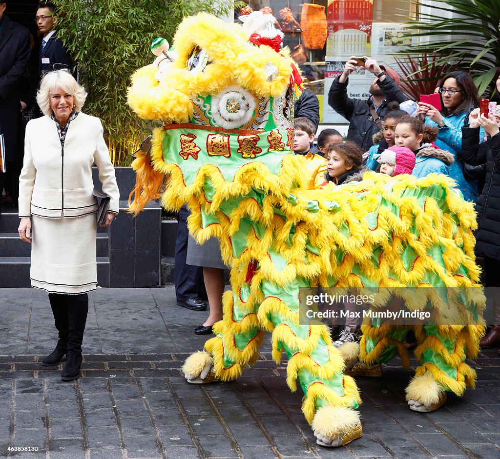 The Prince Of Wales And Duchess Of Cornwall Visit Chinatown To Mark Chinese New Year