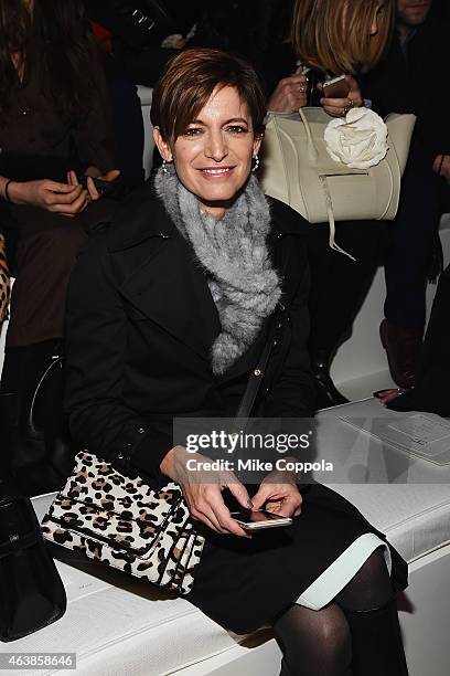 Cindy Levy attends the Ralph Lauren fashion show during Mercedes-Benz Fashion Week Fall 2015 at Skylight Clarkson SQ. On February 19, 2015 in New...