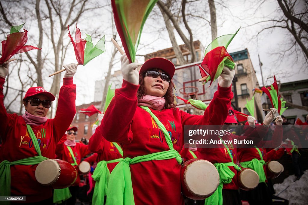 New York City's Chinatown Celebrates Start Of Chinese New Year Celebrations