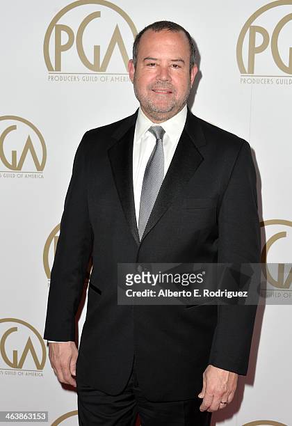 Producer Marc Shmuger attends the 25th annual Producers Guild of America Awards at The Beverly Hilton Hotel on January 19, 2014 in Beverly Hills,...
