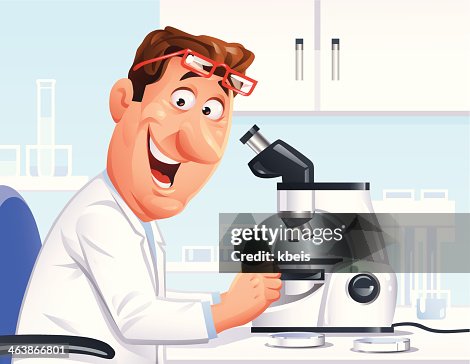 Scientist With Microscope Scientist With Microscope
