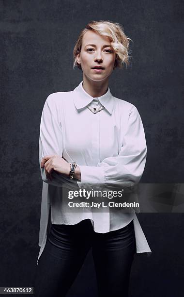 Karine Vanasse is photographed for Los Angeles Times at the 2015 Sundance Film Festival on January 24, 2015 in Park City, Utah. PUBLISHED IMAGE....