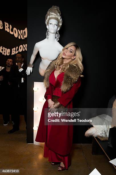 Yasmine Petty attends The Blonds fashion show during MADE Fashion Week Fall 2015 at Milk Studios on February 18, 2015 in New York City.