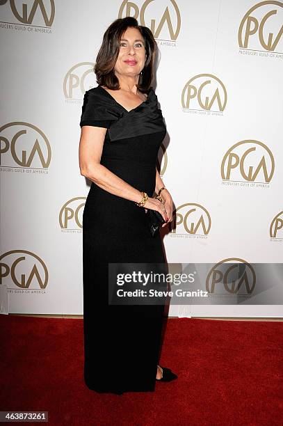 Producer Paula Wagner attends the 25th annual Producers Guild of America Awards at The Beverly Hilton Hotel on January 19, 2014 in Beverly Hills,...