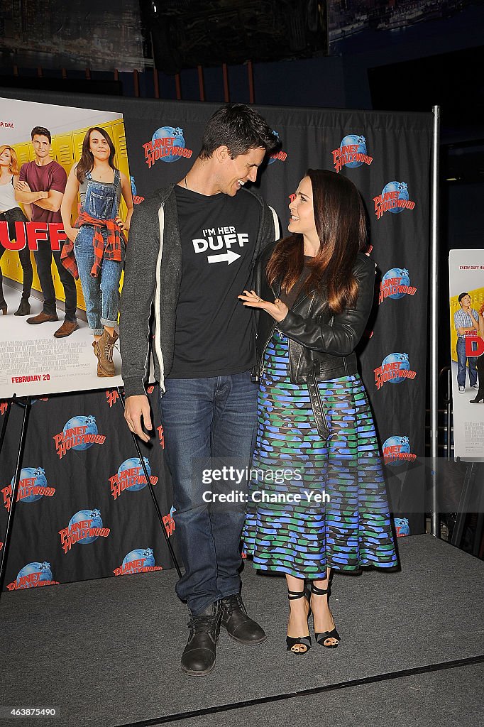 The Cast Of "The Duff" Visit Planet Hollywood Times Square